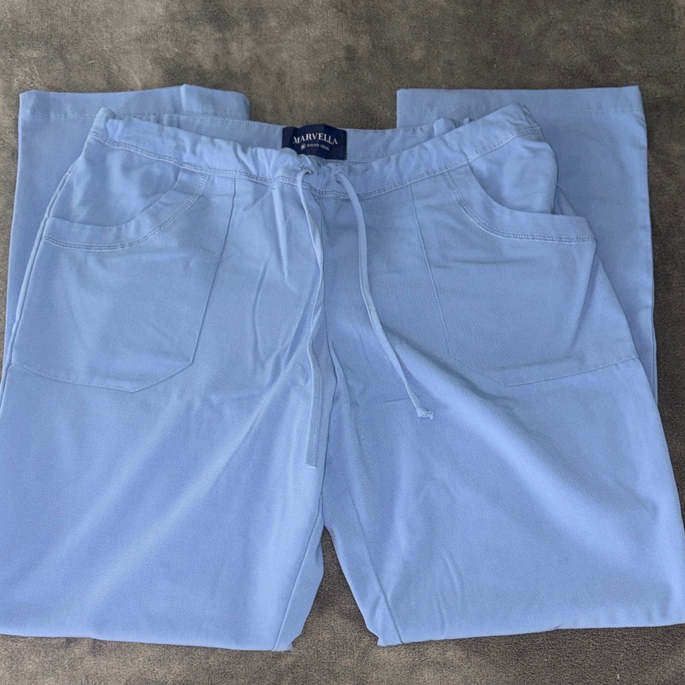 Marvella by White Cross Light Blue Scrub Pants (medium)
